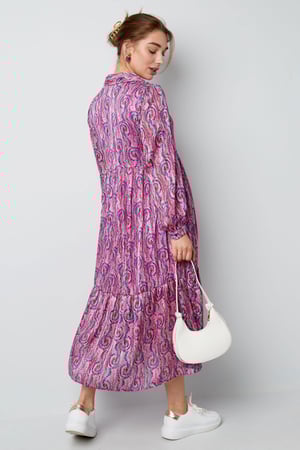Abito stampa paisley rosa multi h5 Immagine5